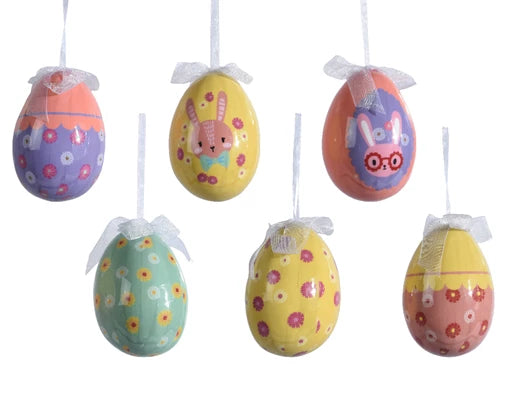 Hanging Eggs Ornament With Bunny Design