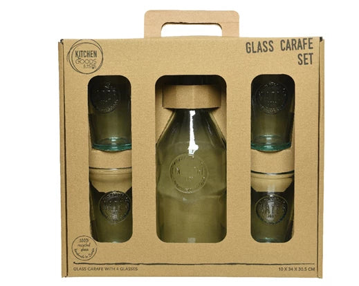 Beverage Set Made From Recycled Glass