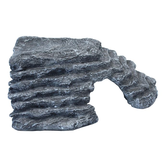 Komodo Basking Platform Corner Ramp - Grey 11 cm (L) x 19.5 cm (W)