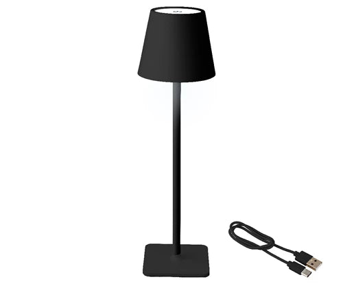 Table Lamp With LED Bulbs - Black