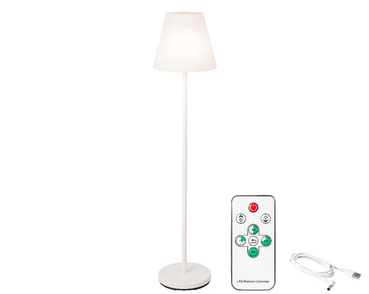 LED Floor Lamp - Battery Operated - White