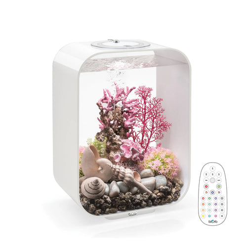biOrb Life Aquarium 15 Litre with Multi Colour LED Light-Remote Control White