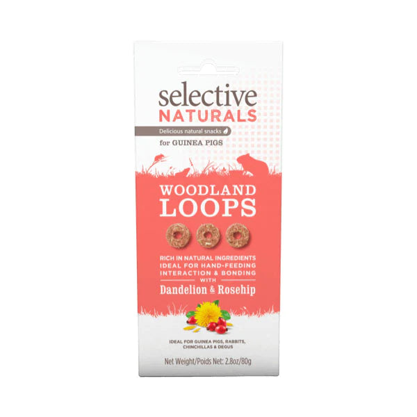 Selective Naturals Woodland Loops For Rabbits & Guinea Pigs 80g