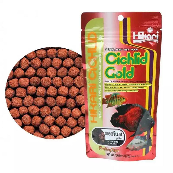 Hikari Cichlid Gold | Medium sized pellets (57g)