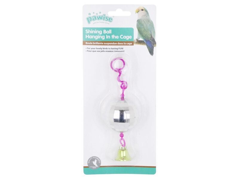 Pawise Space Ball & Bell Bird Toy