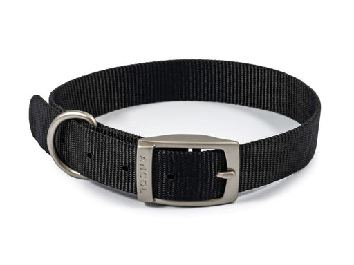 Dog Collar Black Nylon Ancol 39 - 48 cm