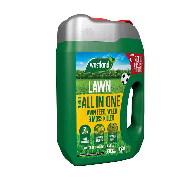 Westland Aftercut All in One Lawn Feed, Weed and Moss Killer 80sqm Spreader