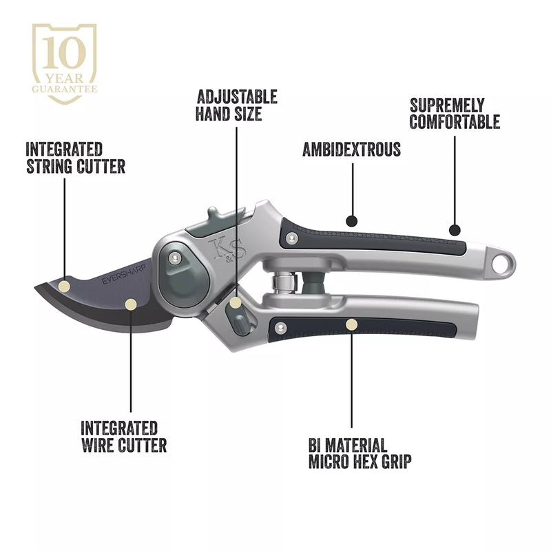 Kent & Stowe Eversharp Lite All Purpose Secateurs