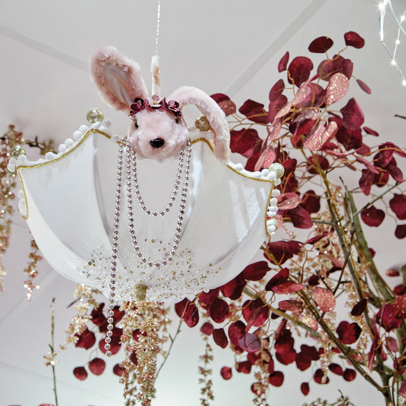 Christmas Decorative Bead Garland Silver 2.7m