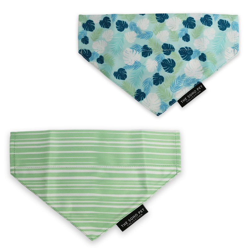Soho Reversible Bandana Stripe/Leafs