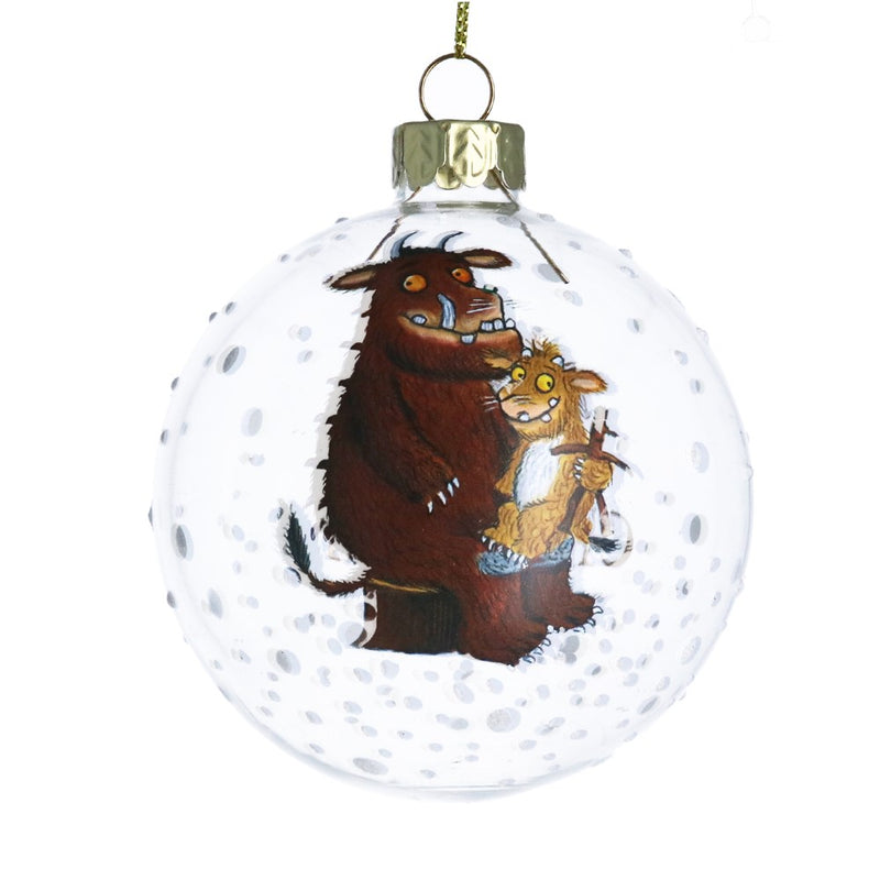 Gruffalo and Child Baby's First Christmas glass bauble – Gisela Graham