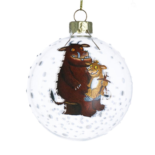 Gruffalo and Child Baby's First Christmas glass bauble – Gisela Graham