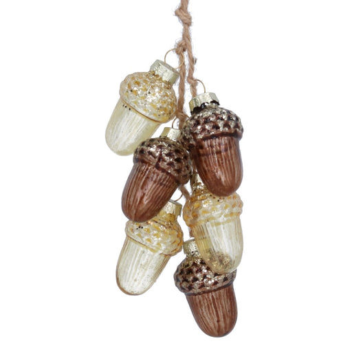Acorn cluster glass Christmas decoration – Gisela Graham