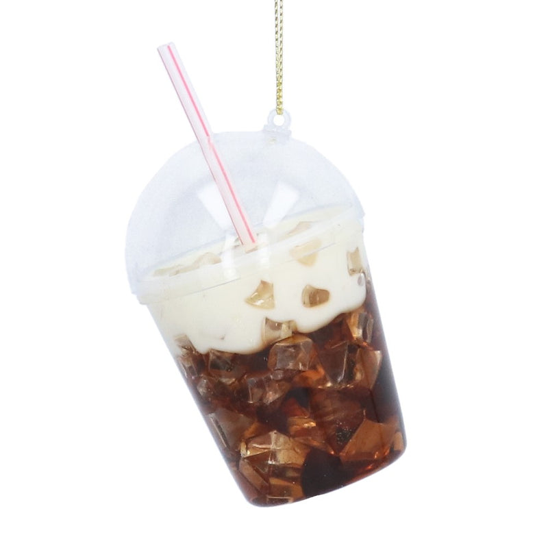 Iced coffee glass Christmas decoration – Gisela Graham