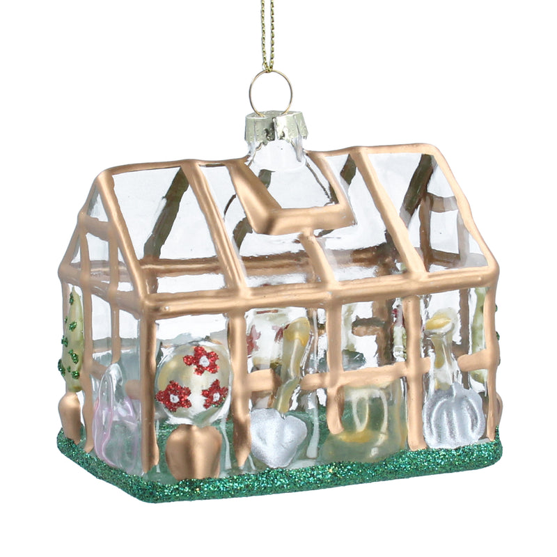 Greenhouse Hanging Christmas Decoration (8x8x6cm)