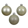 Hanging Christmas Bauble Assortment White, Mint, Silver (6cm)