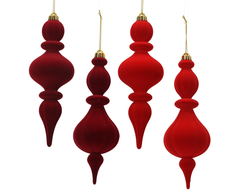 Shatterproof Ornament Red Drop – 4 Assorted Designs