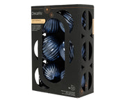Shatterproof Baubles Night Blue 8 cm – 6-Piece Set
