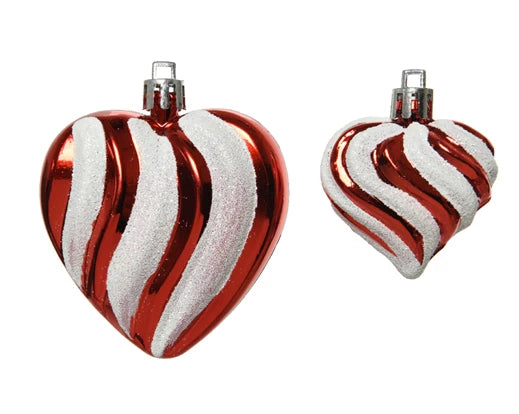 Bauble Shaped in Heart (3x6.5x7.cm | 2.5x4.5x5cm)