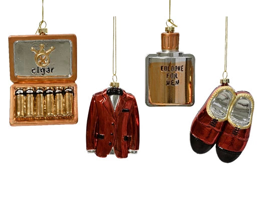 Baubles Shaped In Suit, Shoe, Cigar or Perfume (10x3 cm)