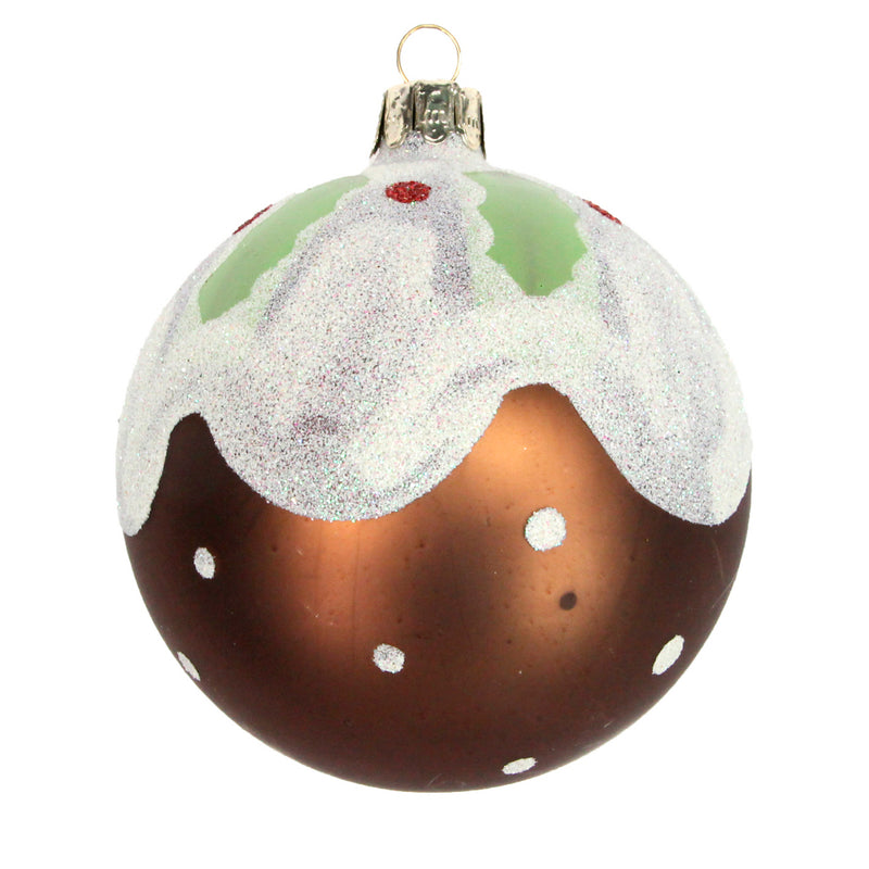 Christmas Bauble Christmas Pudding 8cm
