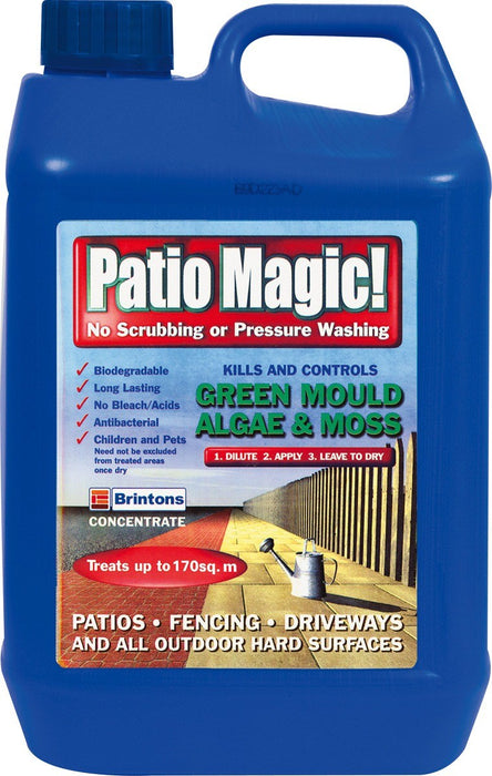 Patio Magic Algae | Moss & Weed Killer Concentrate (5 Litre)