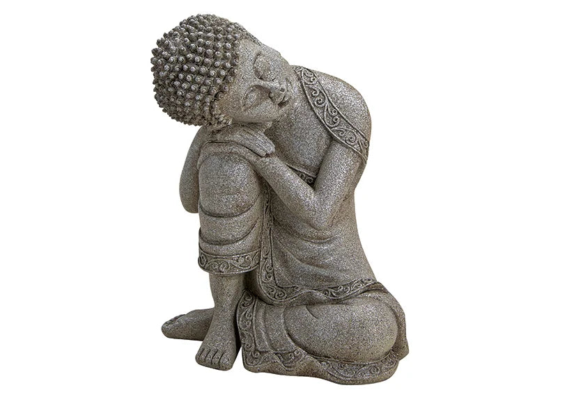 Buddha Sitting Grey (14.0x20cm)