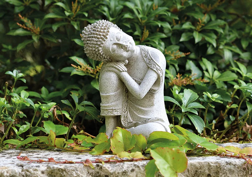Buddha Sitting Grey (14.0x20cm)