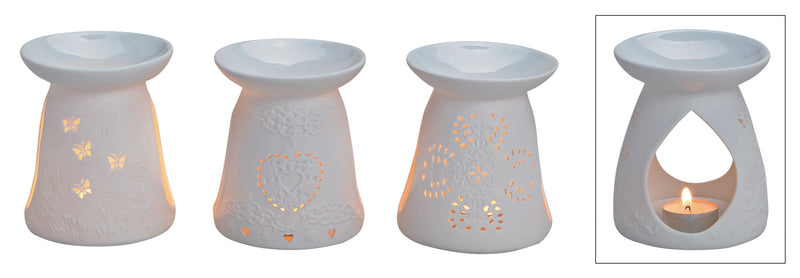 Fragrance Burner Ceramic White (12,5x10cm) Sold Individually