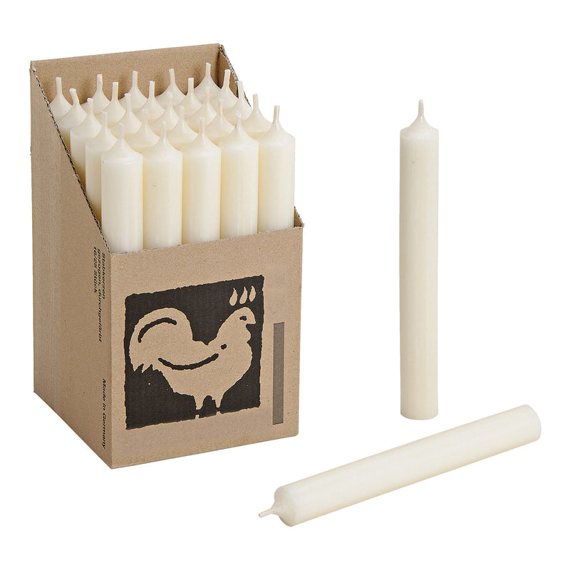 Christmas Candle Stick Ivory 2cm x 18cm (Sold Individually)