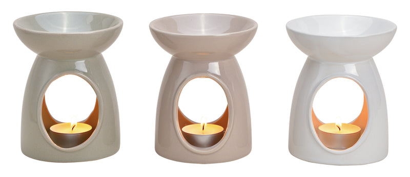 Scent Lamp White, Beige or Grey (10x12x10cm) Sold Individually