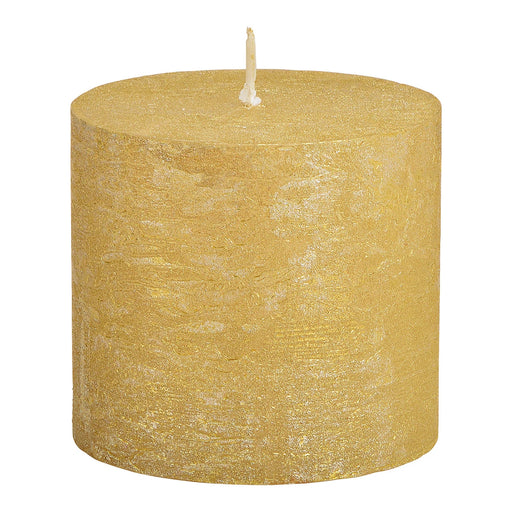 Gold Shimmer Wax Candle 10 x 9 cm