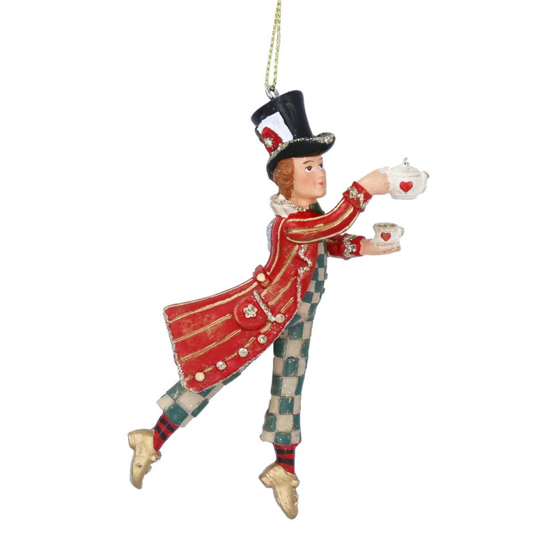 Mad Hatter resin hanging Christmas decoration – Gisela Graham