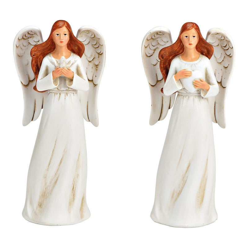 Christmas Decoration Angel White 7x16x5cm Sold Individually