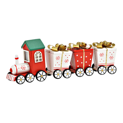 Wooden Christmas Present Train 24 cm