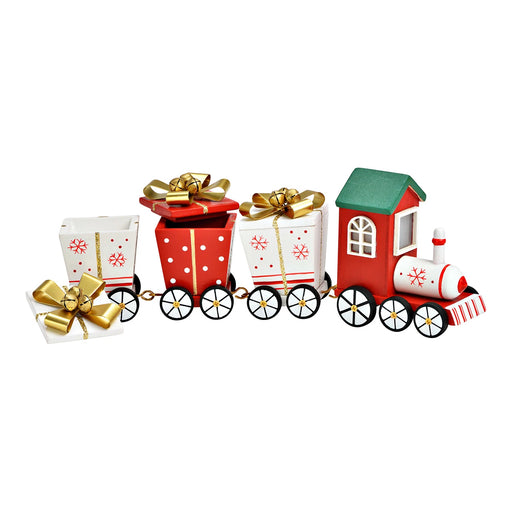 Wooden Christmas Present Train 24 cm