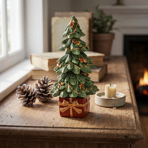 Christmas Tree on Gift Decoration 17 cm