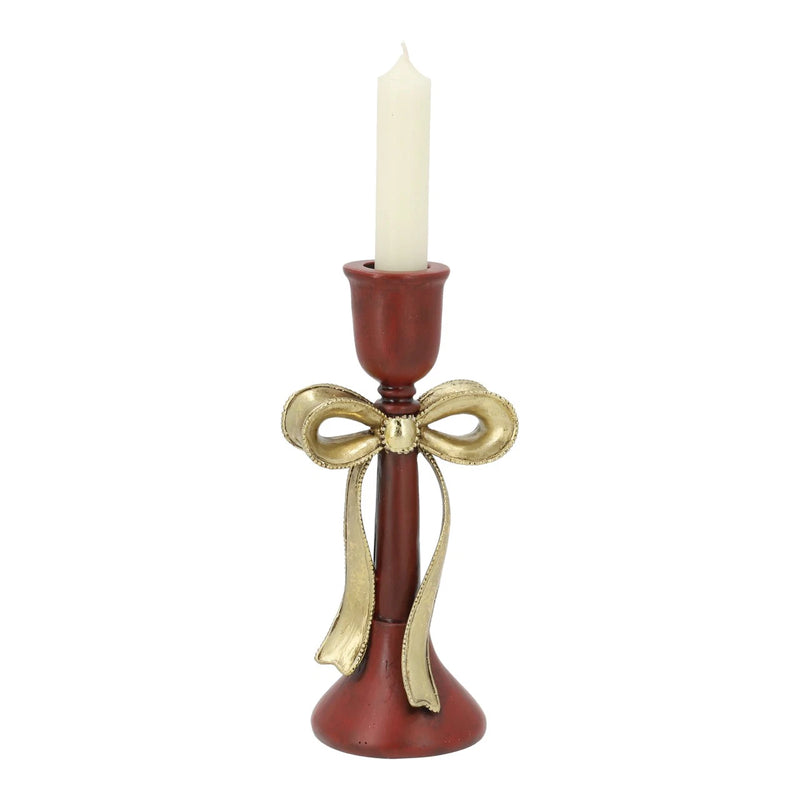 Bordeaux Bow Candle Holder 20 cm