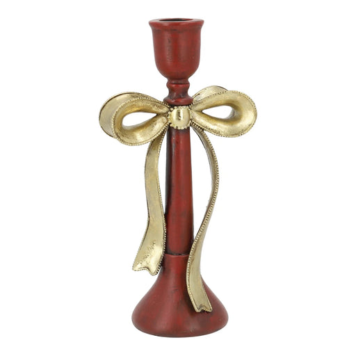 Bordeaux Bow Candle Holder 26 cm