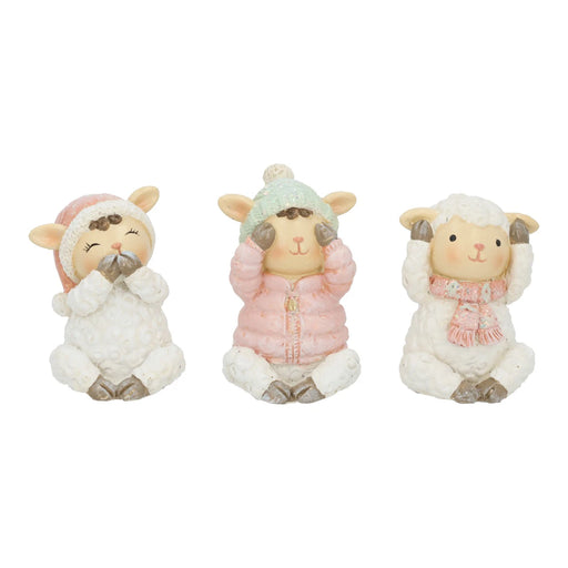 Winter Sheep Figurine 7 cm - assorted design, sold separately