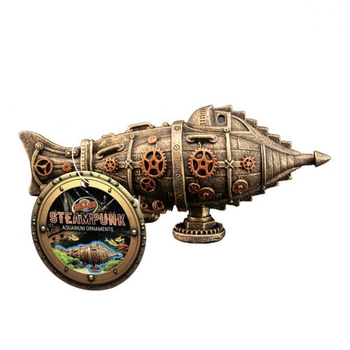 Zoo Med Steampunk Submarine aquarium ornament