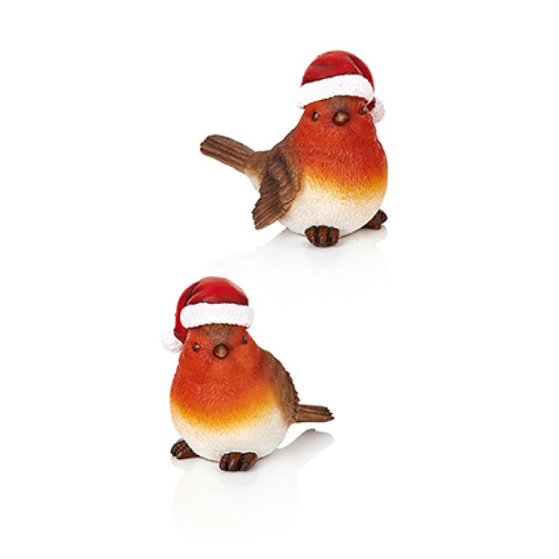 Robin Christmas Hanger 10 cm - 2 Assorted Designs