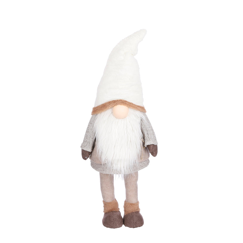 Giant Gnome With Faux Fur & Wobbly Torso (115cm x 42cm x 30cm)