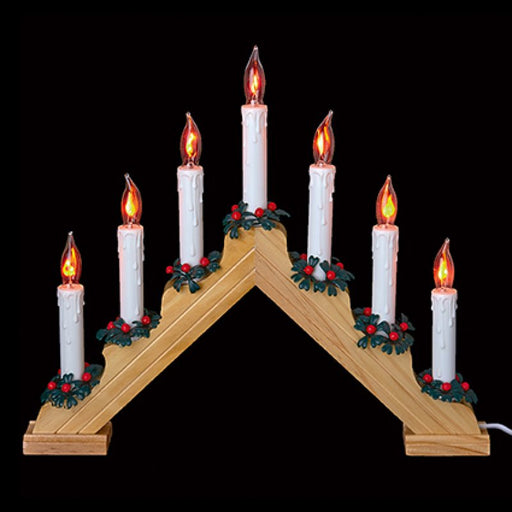 Flickering Pine LED Candle Bridge 39 cm