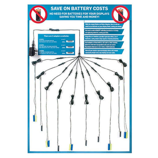 4.5V Mains Adaptor for Battery-Operated Christmas Decorations