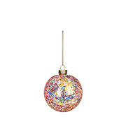 Iridescent Sequin Glass Christmas Decorations 8-13 cm - 2 Assorted Shapes
