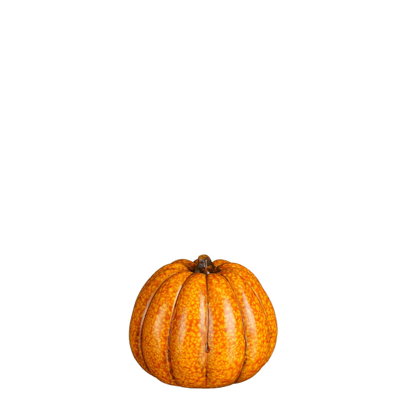 Decorative Pumpkin Christmas Ornament | Orange (10x8.5 cm)
