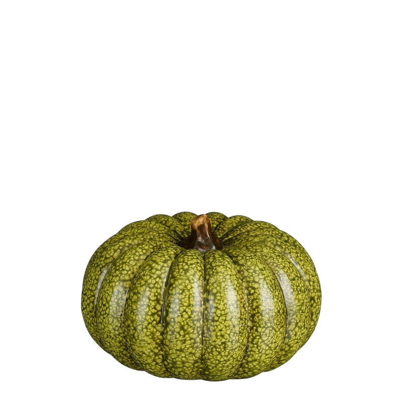 Decorative Pumpkin Christmas Ornament | Green (16x10 cm)