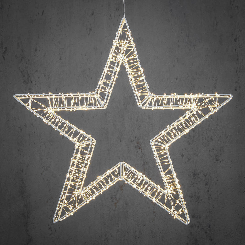 Luca LED Star With 1200 Warm White LED Lights 56cm