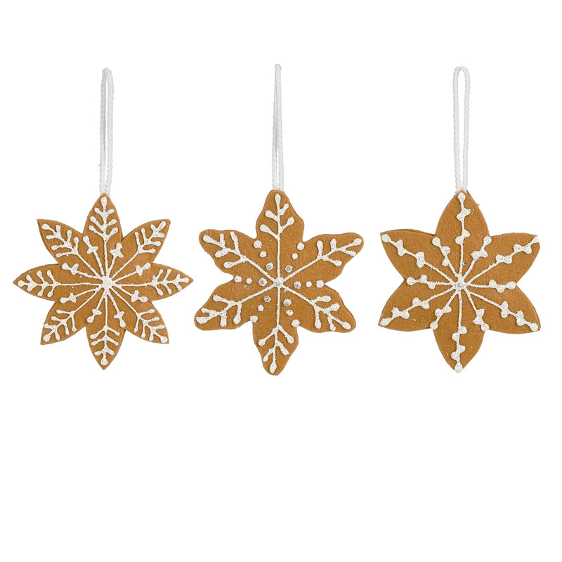 Gingerbread Star Hanging Christmas Decoration (12cm)